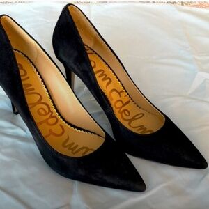 Black Suede Pump Sam Eldelman size 10